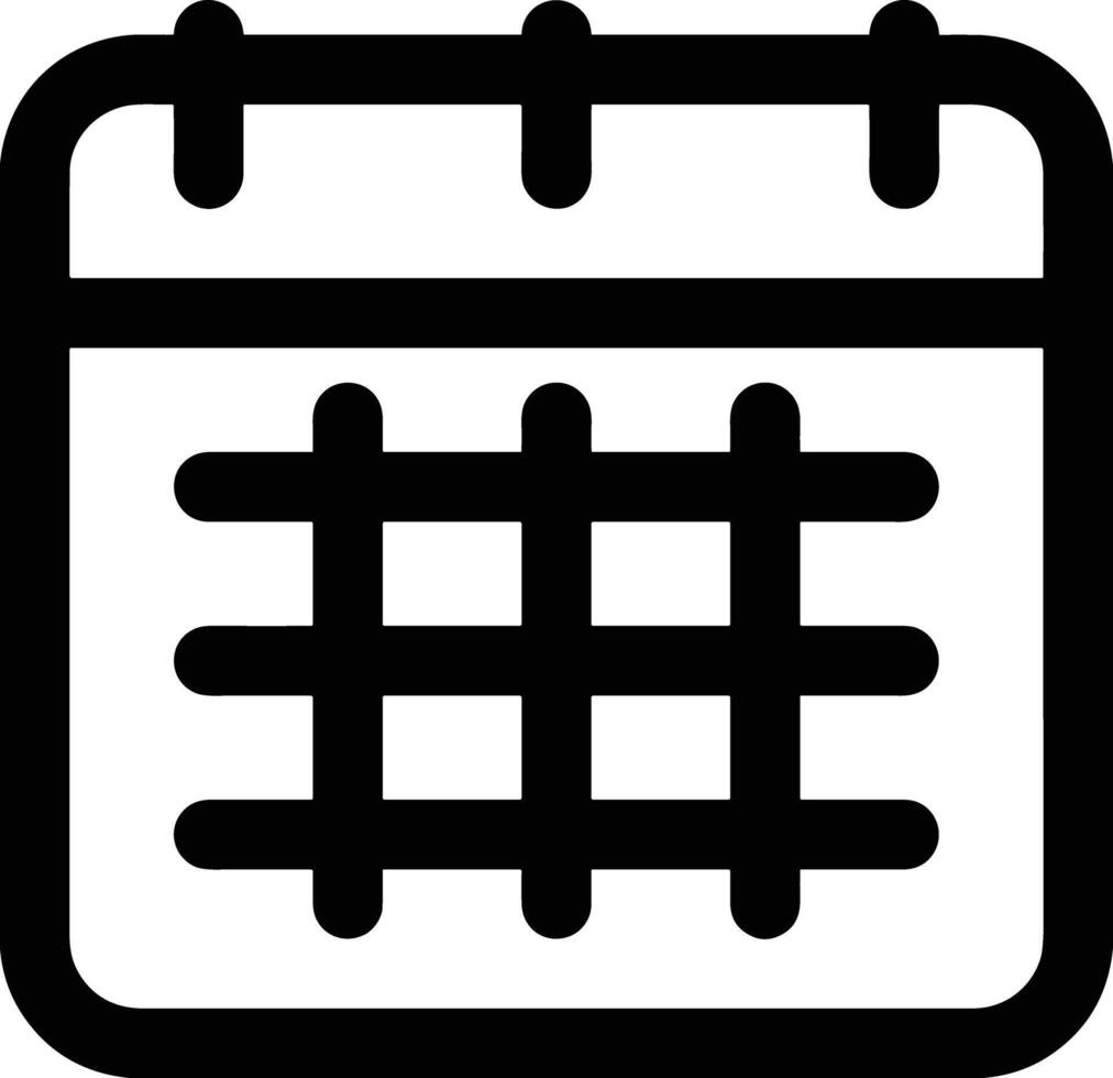 Kalender Symbol Symbol Bild zum Zeitplan oder geplanter Termin vektor