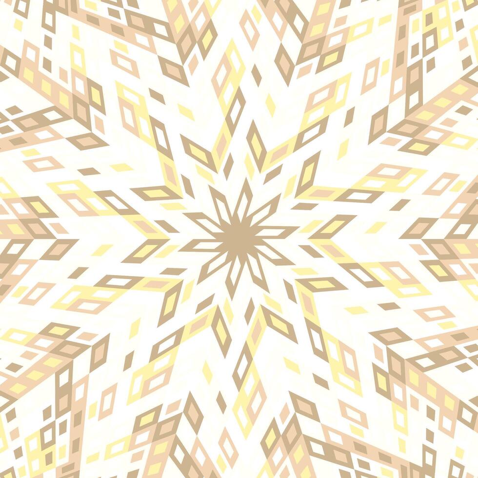 dynamisk hypnotisk cirkulär kaklade mosaik- mönster bakgrund vektor