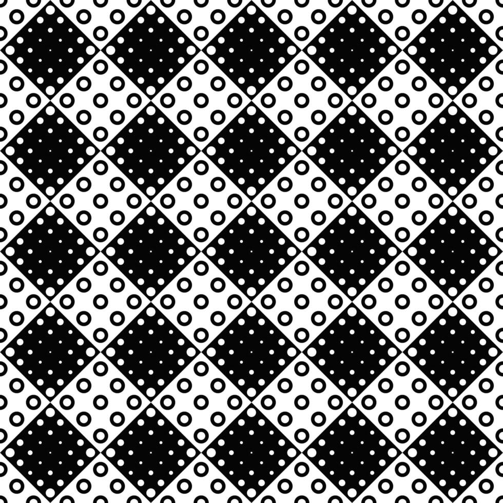 schwarz und Weiß Kreis Muster Hintergrund Design vektor