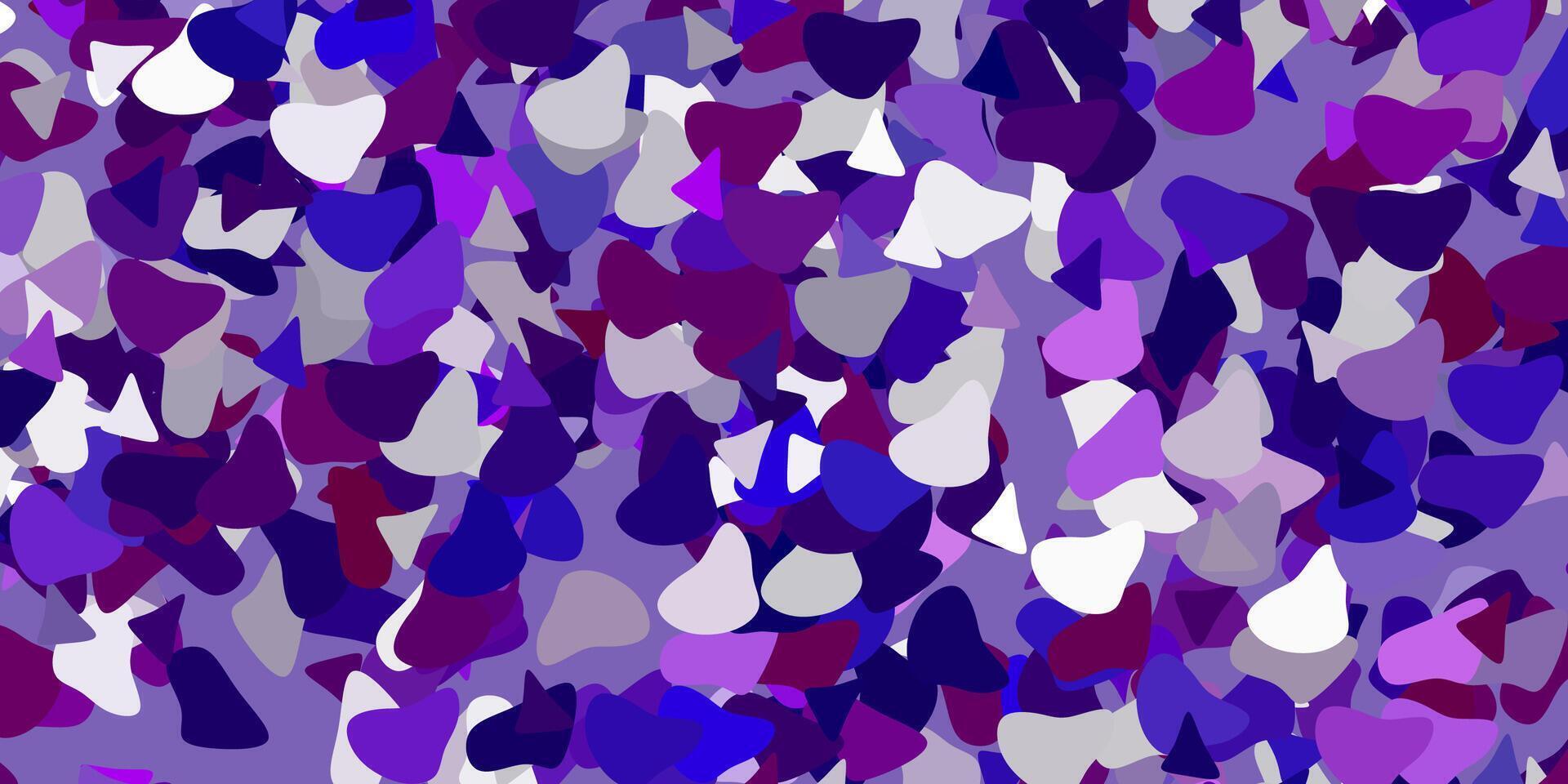 Licht lila Hintergrund mit chaotisch Formen. vektor