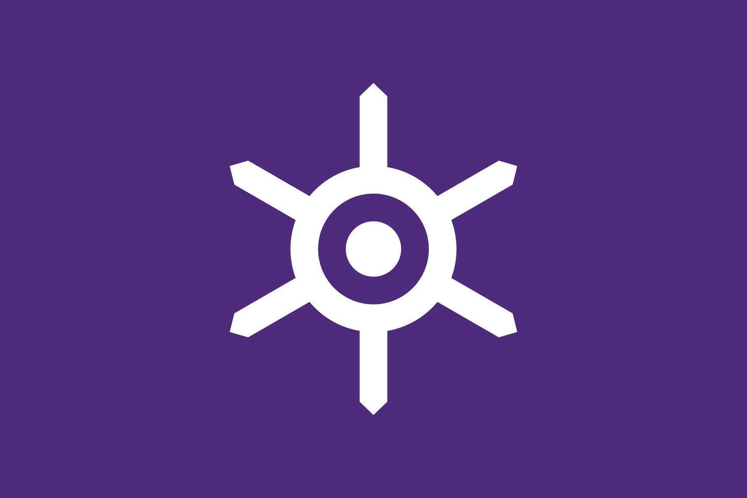 flagga av de tokyo stad, japan vektor