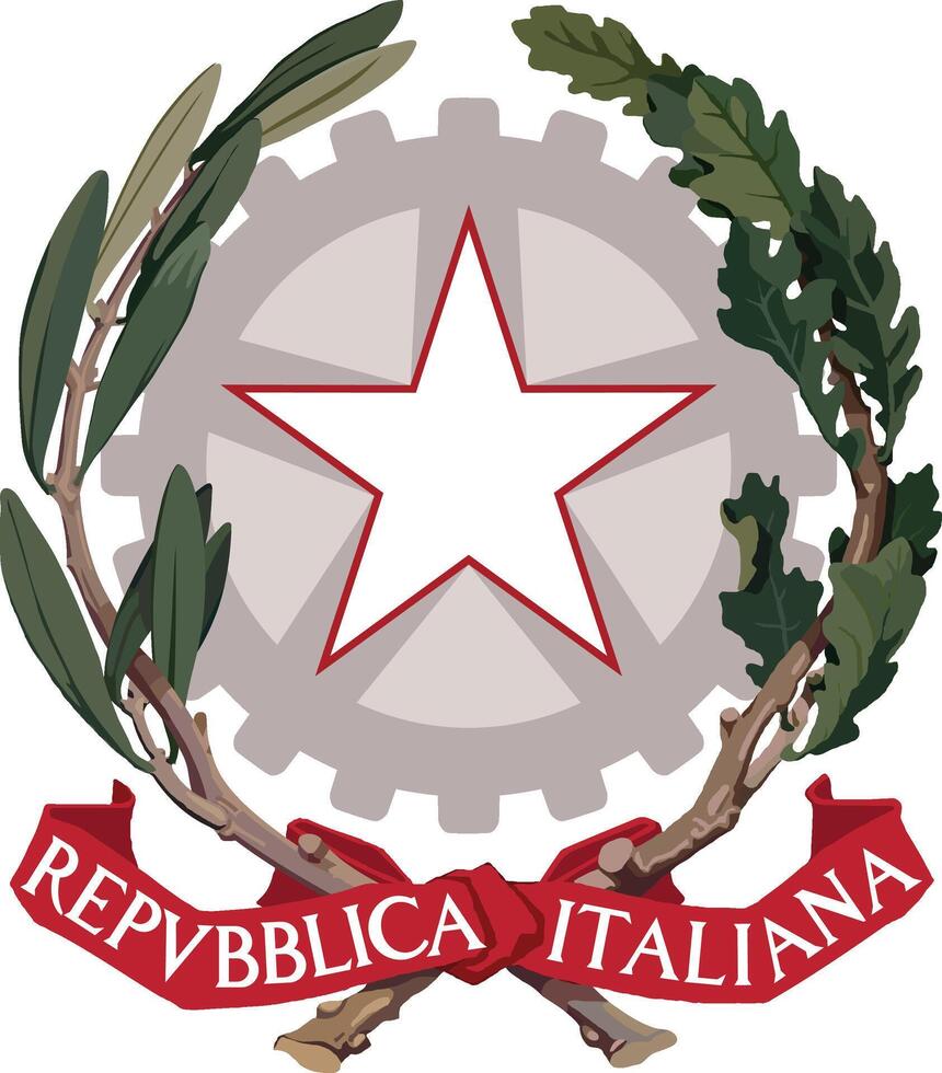 National Emblem von Italien vektor