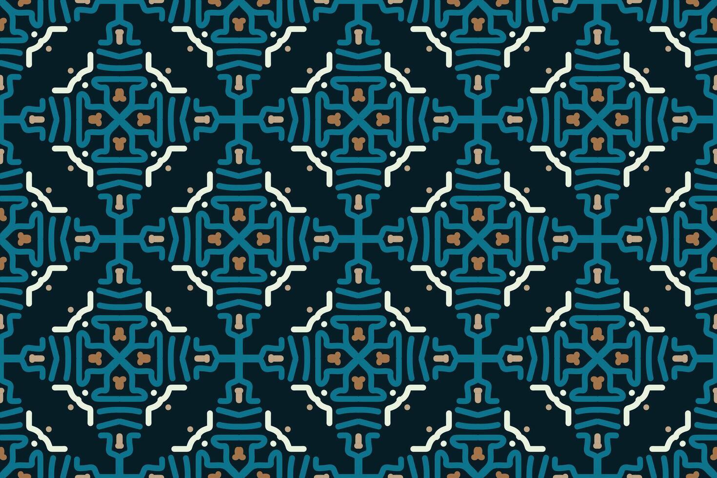 Jahrgang nahtlos Muster mit Blau Farbe vektor