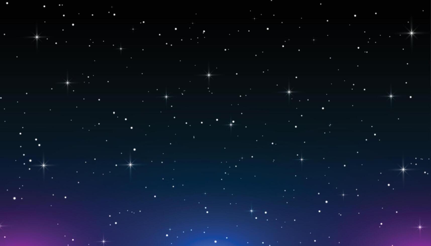 das Wunder von Nacht Himmel schön Hintergrund mit glänzend Star vektor