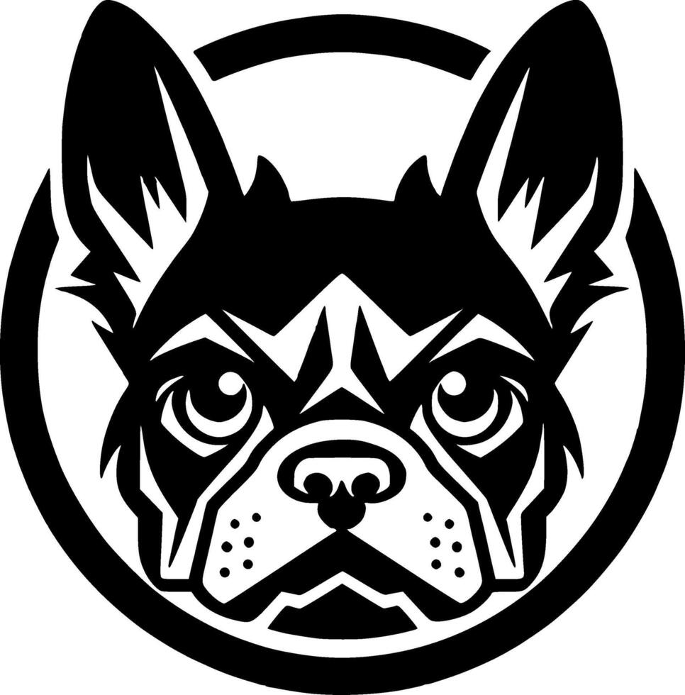 Französisch Bulldogge - - hoch Qualität Logo - - Illustration Ideal zum T-Shirt Grafik vektor