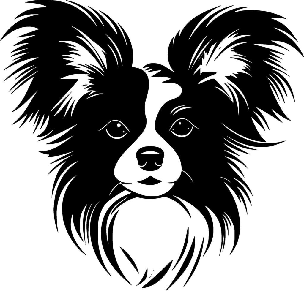 Papillon Hund - - hoch Qualität Logo - - Illustration Ideal zum T-Shirt Grafik vektor