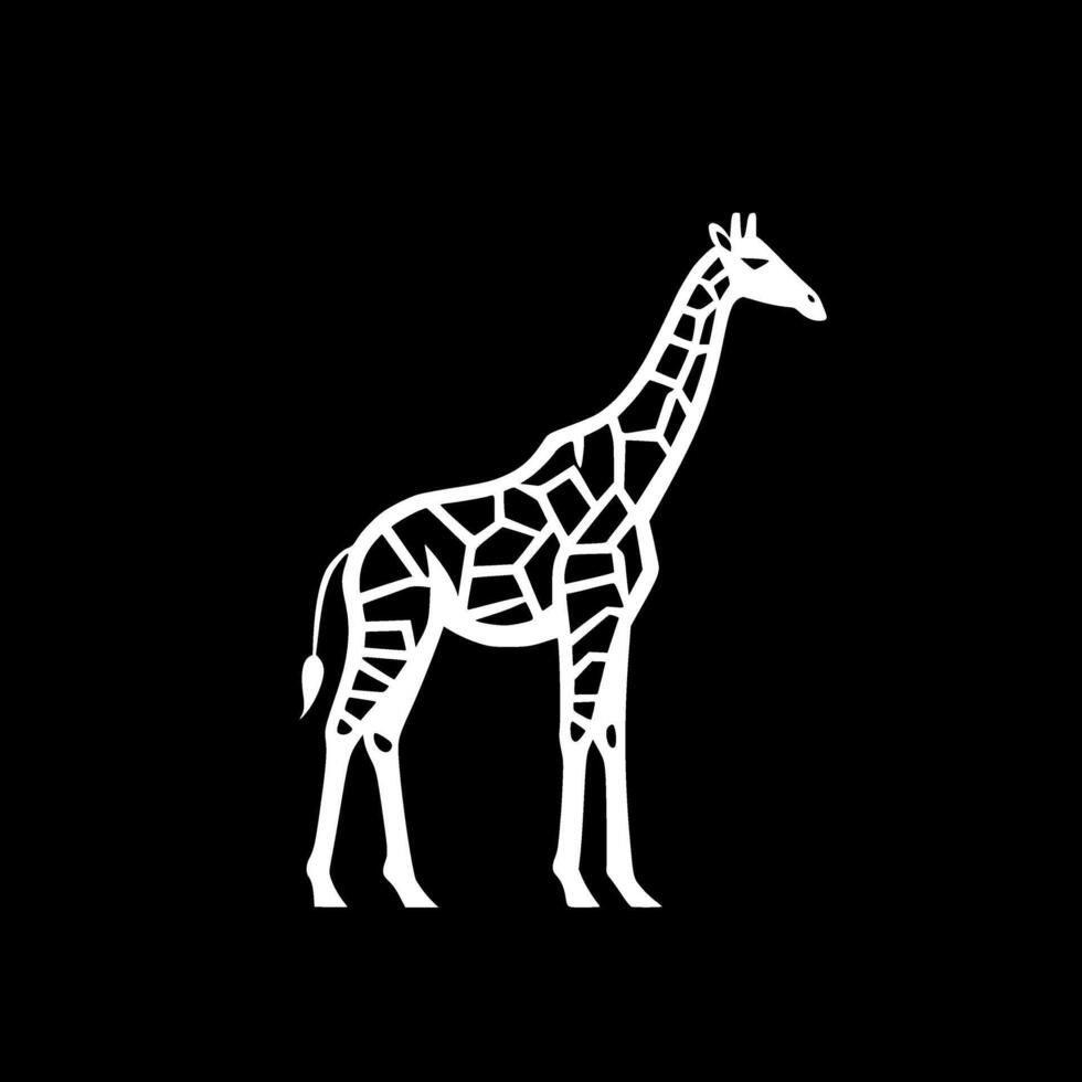 giraff - hög kvalitet logotyp - illustration idealisk för t-shirt grafisk vektor