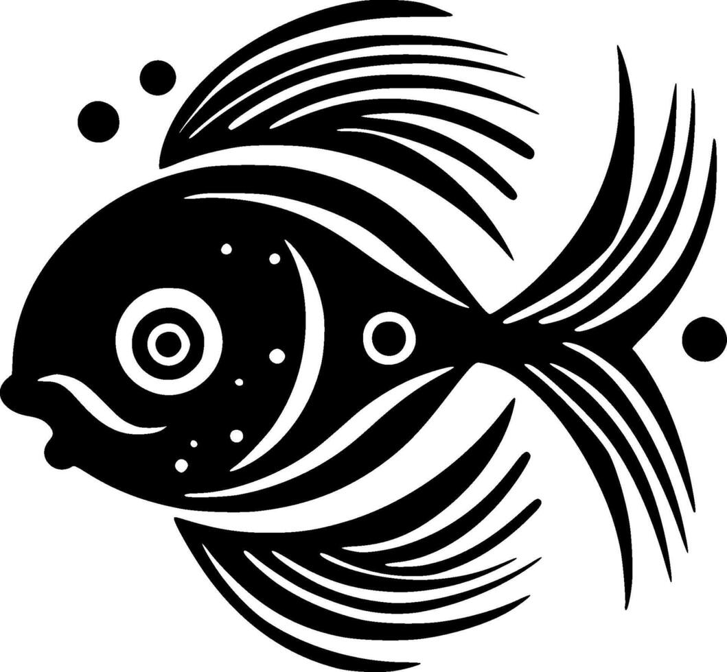 Fisch - - hoch Qualität Logo - - Illustration Ideal zum T-Shirt Grafik vektor