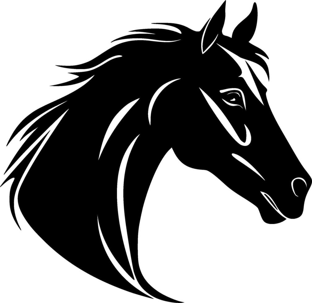 häst - hög kvalitet logotyp - illustration idealisk för t-shirt grafisk vektor