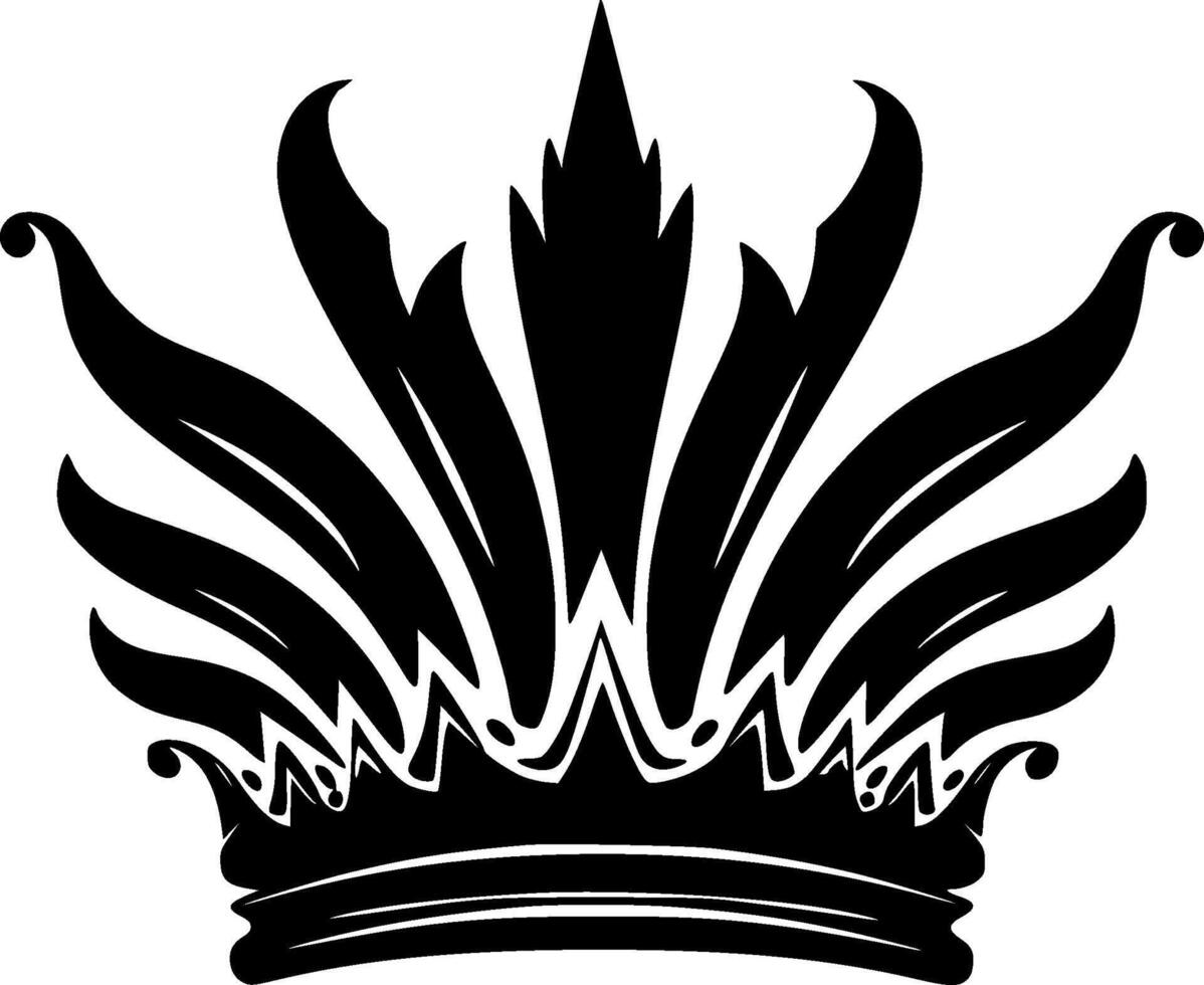 Krone - - hoch Qualität Logo - - Illustration Ideal zum T-Shirt Grafik vektor