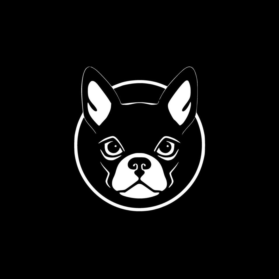 Boston Terrier, minimalistisch und einfach Silhouette - - Illustration vektor