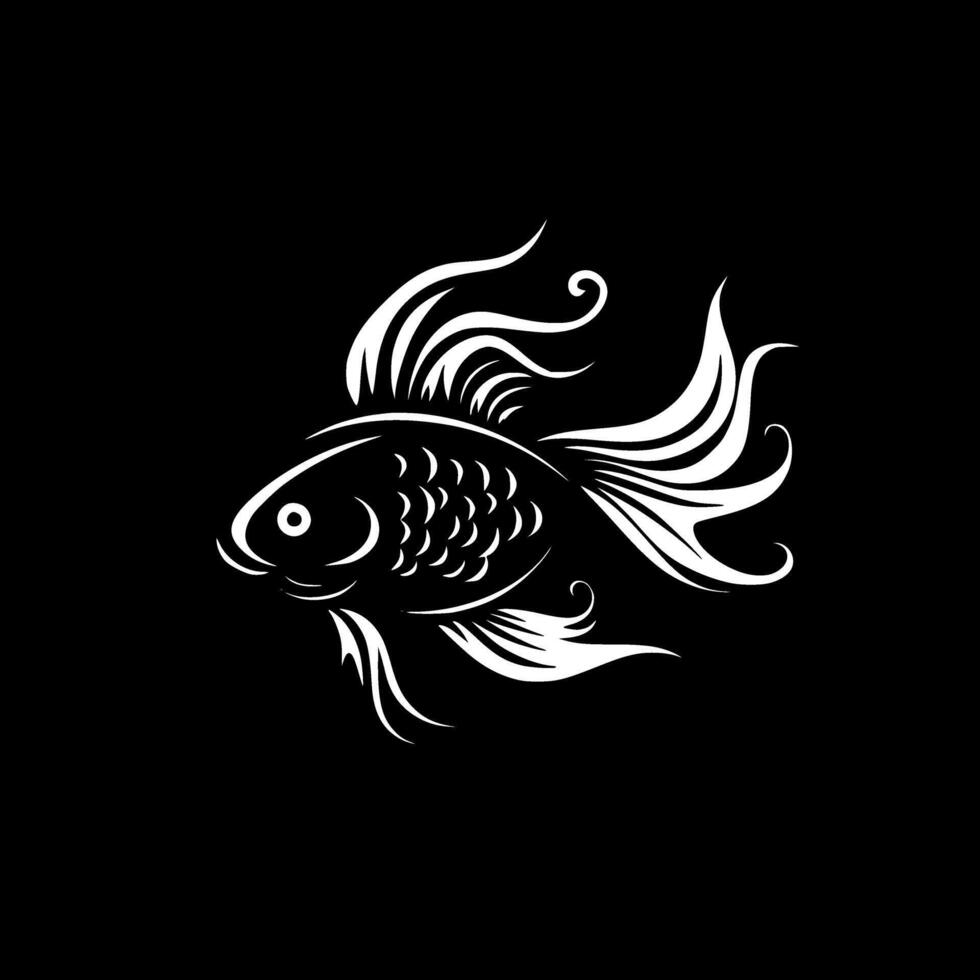 Goldfisch - - hoch Qualität Logo - - Illustration Ideal zum T-Shirt Grafik vektor