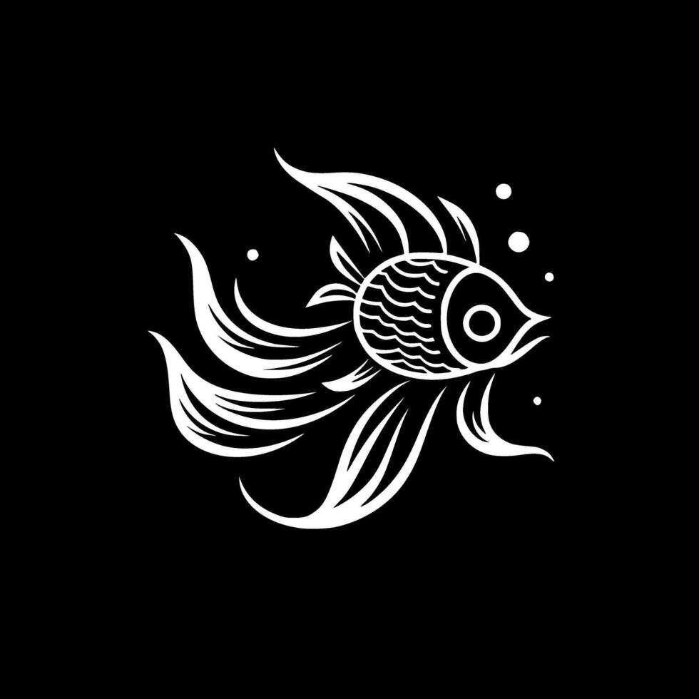 Goldfisch - - hoch Qualität Logo - - Illustration Ideal zum T-Shirt Grafik vektor
