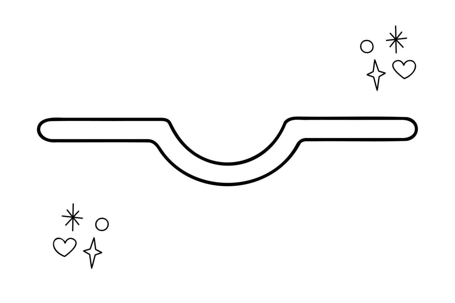 Stricken Nadel zum Zöpfe. Gekritzel Gliederung schwarz und Weiß Illustration. vektor