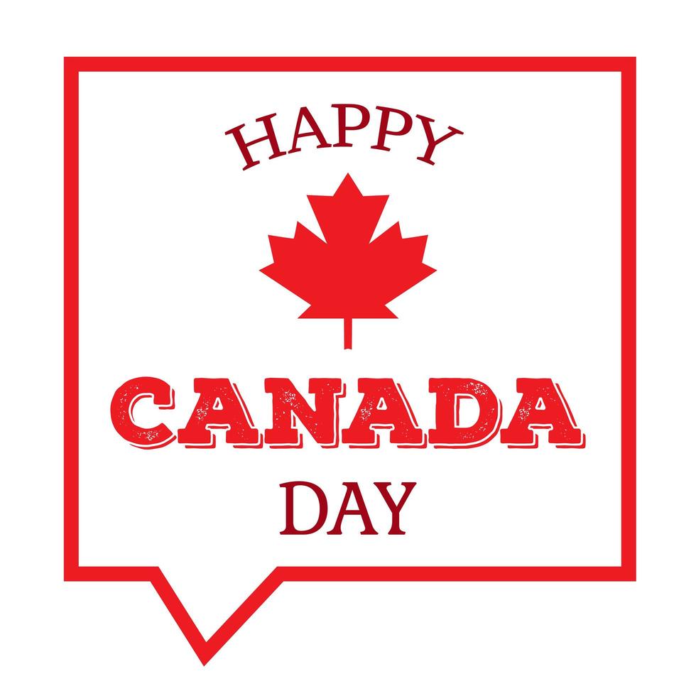 Glücklicher Kanada-Tag vektor