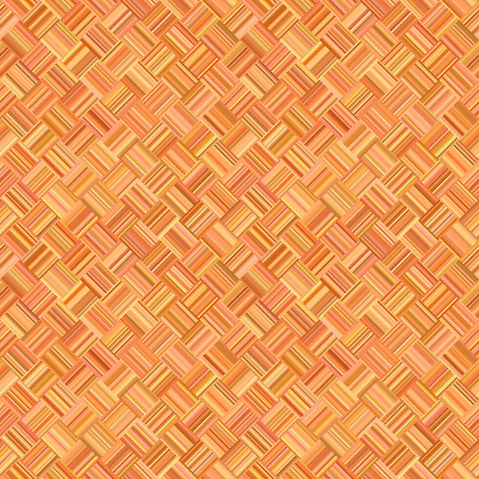 Orange abstrakt wiederholen diagonal gestreift Platz Muster - - gefliest Mosaik Hintergrund Illustration vektor