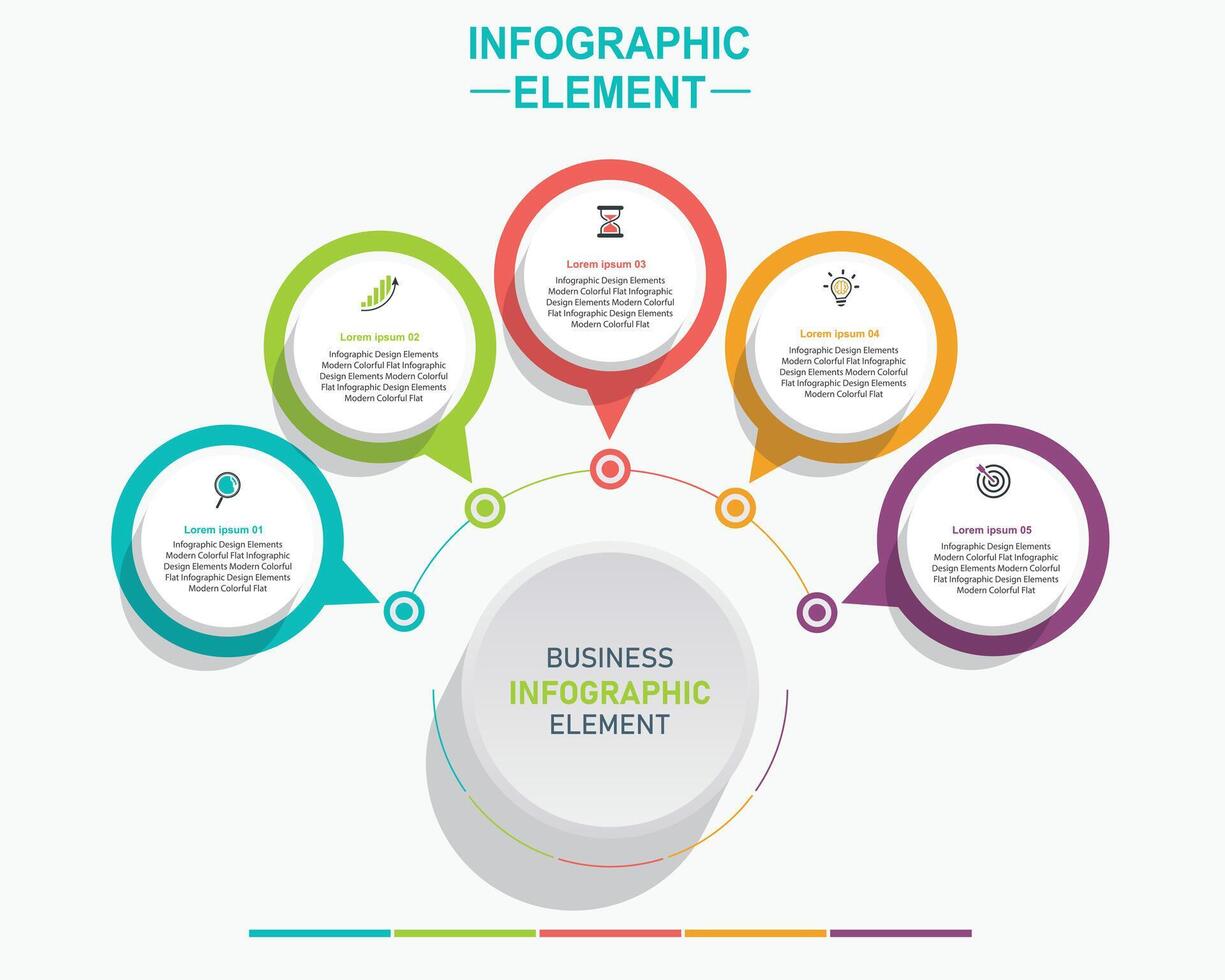 Infografik Elemente zum Geschäft Illustration im modern Stil. vektor