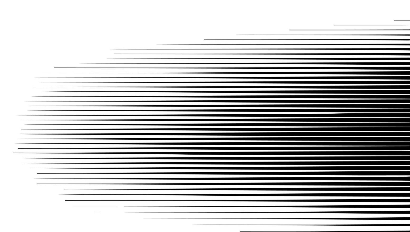 horisontell linje mönster. från tunn linje till tjock. parallell hetero rader svartvit mönster geometrisk textur. svart strimma. urblekt dynamisk bakgrund. illustration vektor