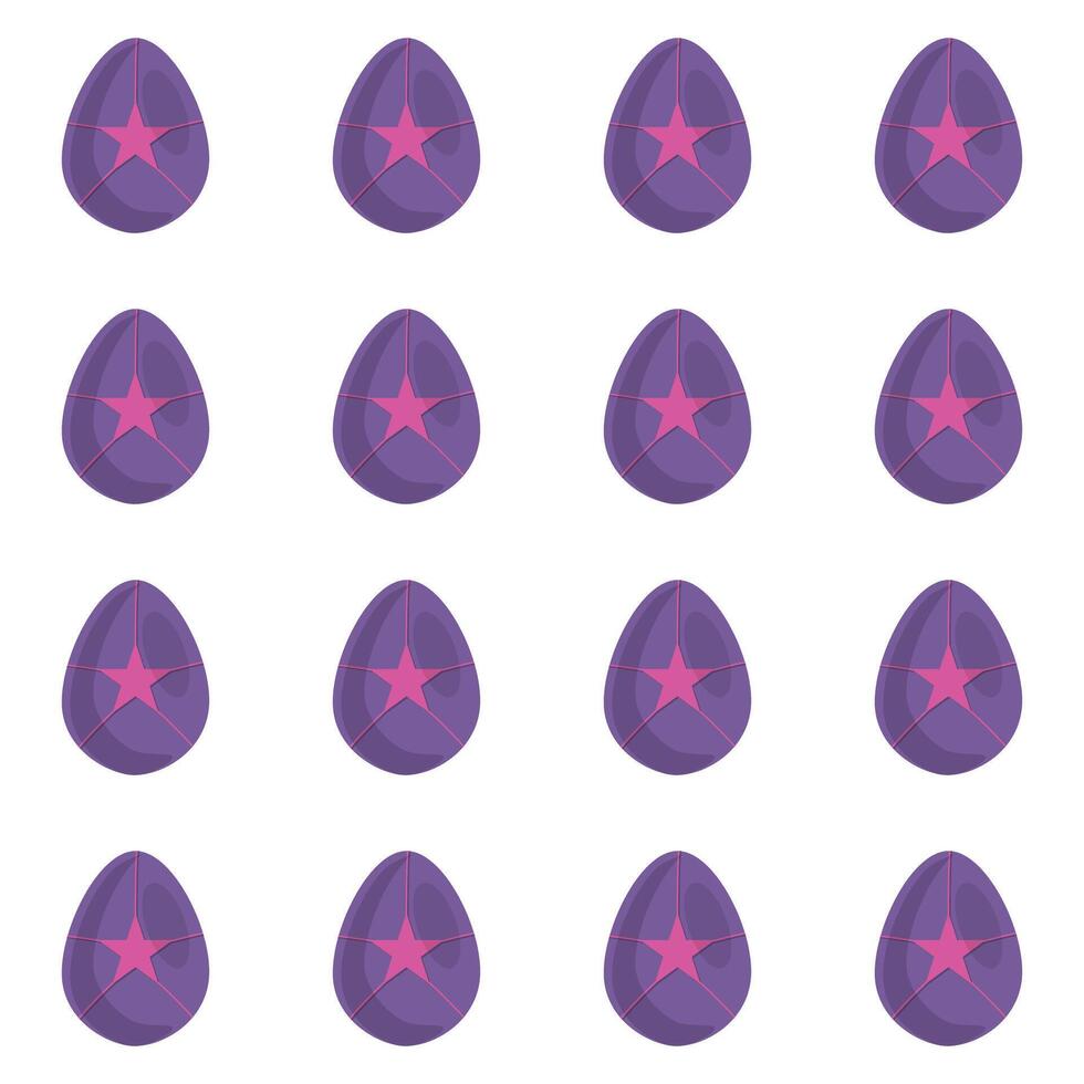 illustration på tema sömlös firande Semester påsk med jaga färgrik ljus ägg vektor