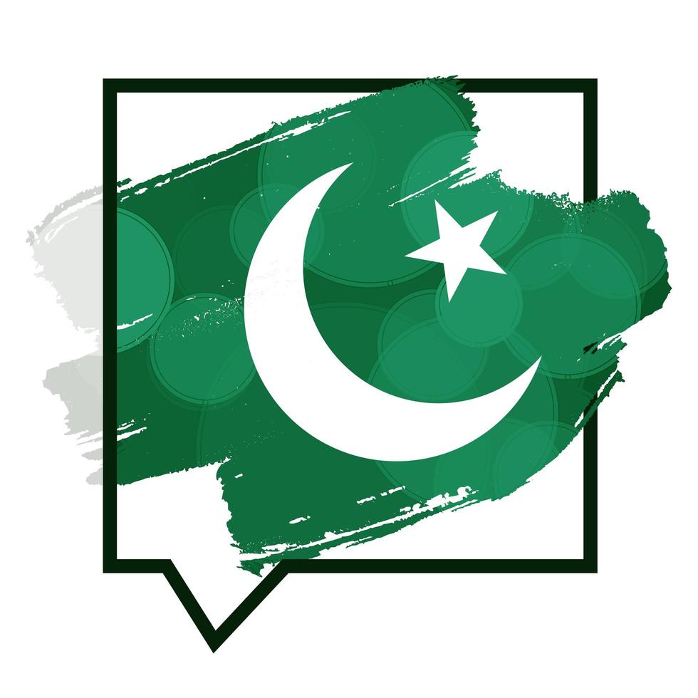 pakistans självständighetsdag vektor