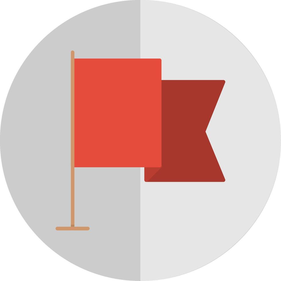 flagga platt skala ikon vektor