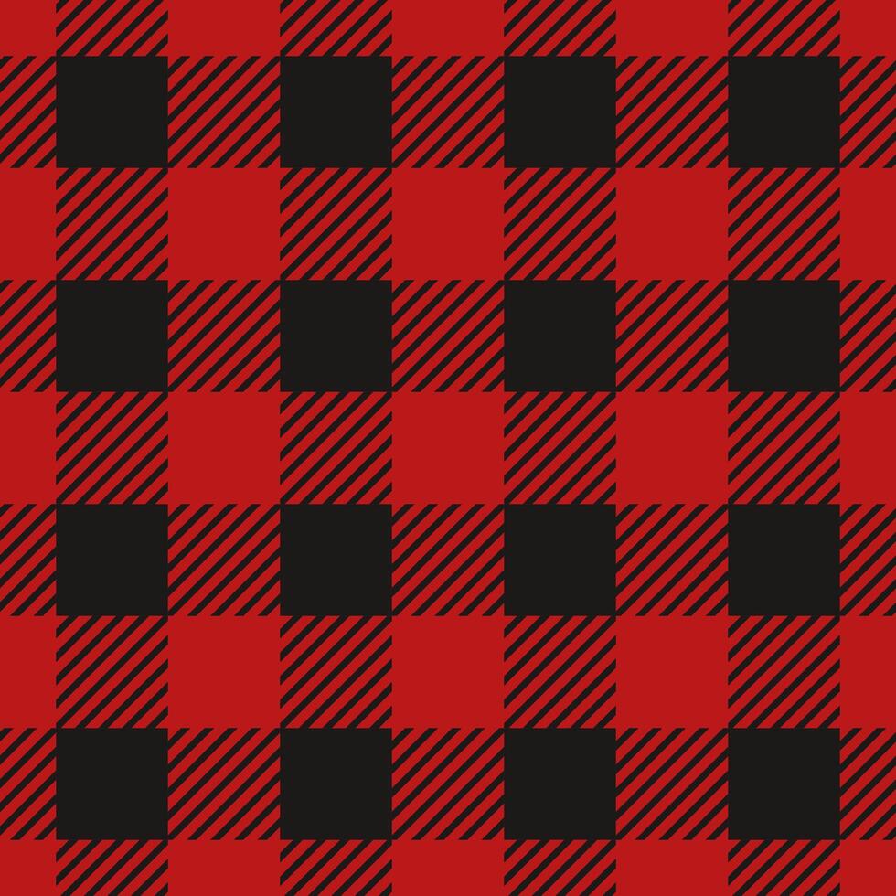 rot Holzfäller Plaid nahtlos Muster Illustration vektor