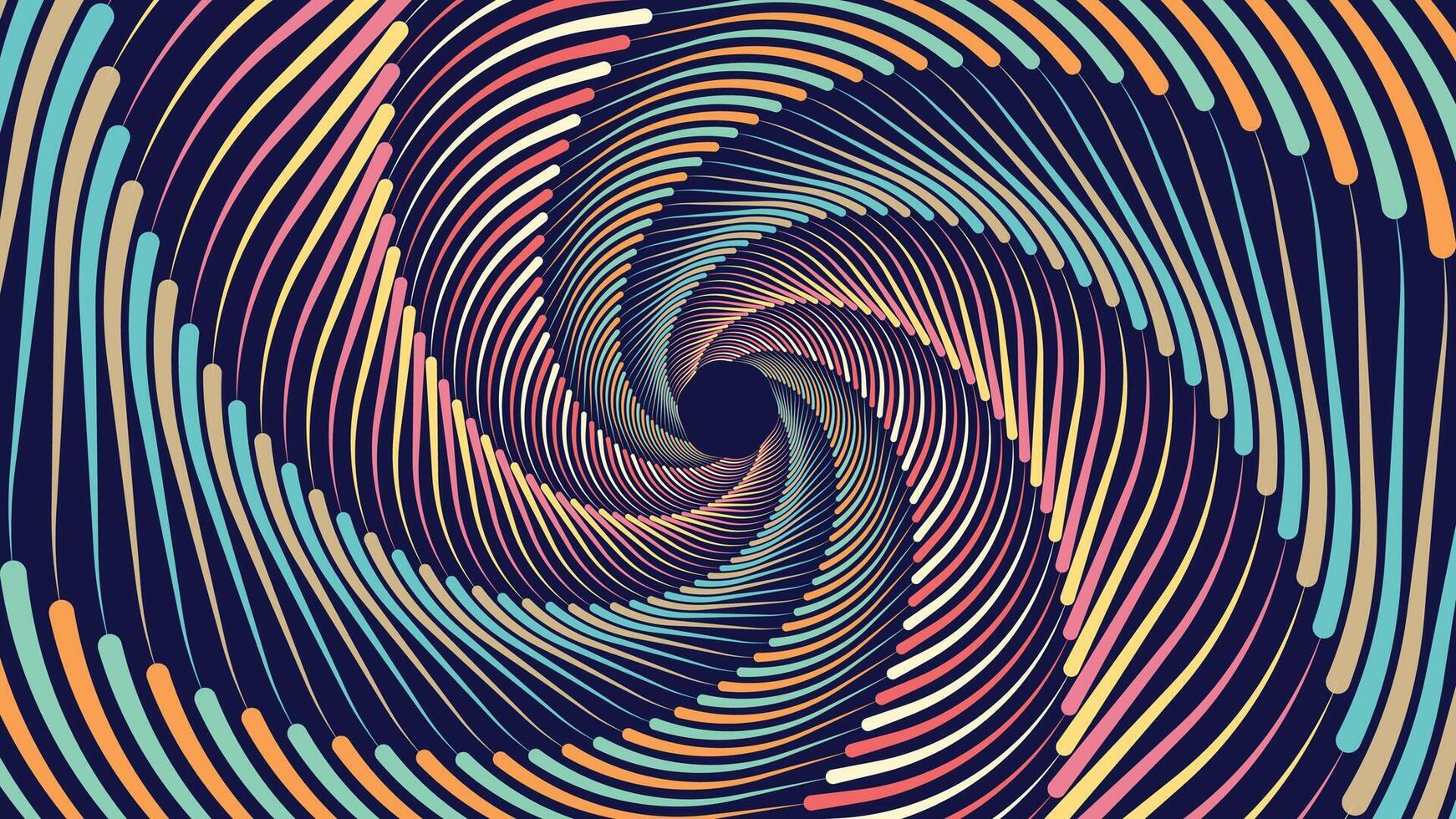 abstrakt spiral spinning runda virvel stil brådskande karaktär kreativ bakgrund. vektor