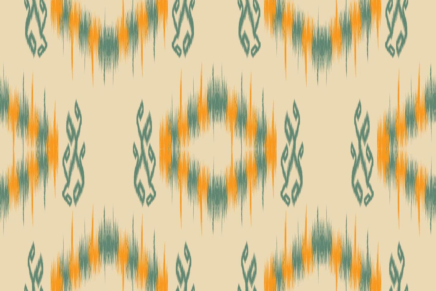 tyg ikat sömlös mönster geometrisk etnisk traditionell broderi stil.design för bakgrund, matta, matta, sarong, kläder, illustration. vektor