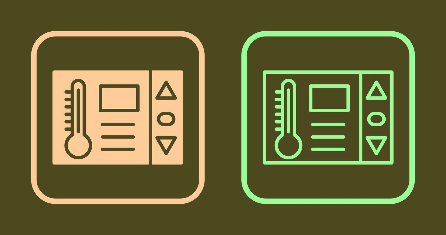 Thermostat-Icon-Design vektor