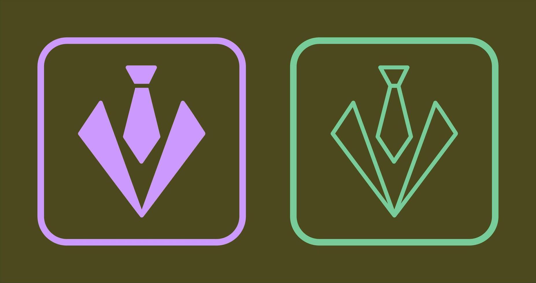 Krawatten-Icon-Design vektor