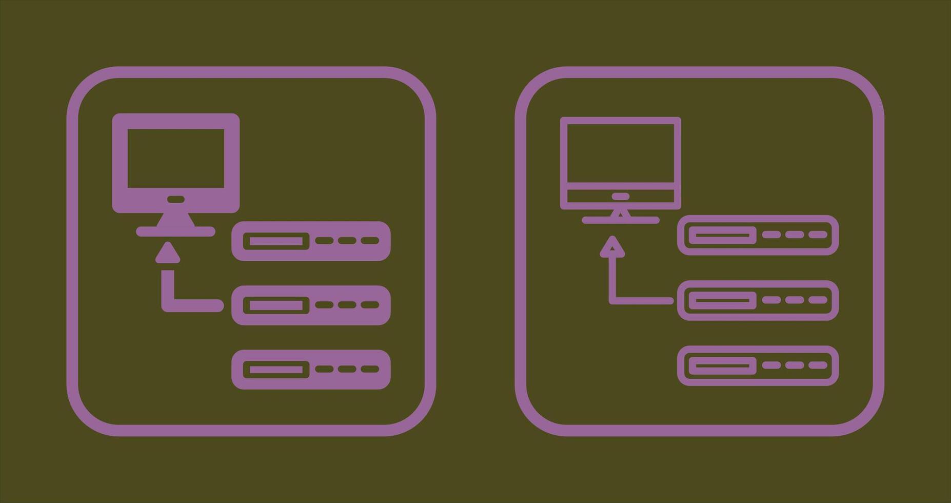 Datenbank-Icon-Design vektor