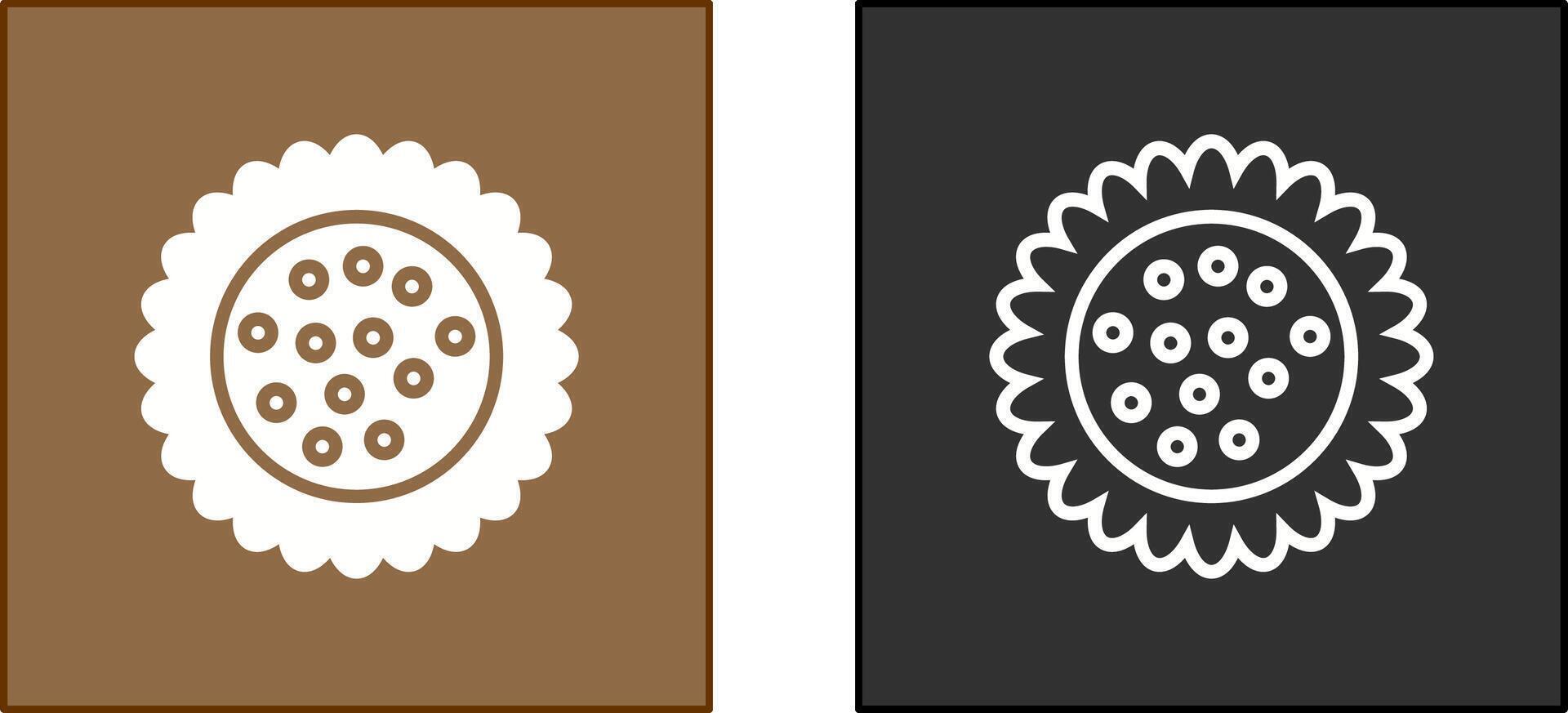 Sonnenblumen-Icon-Design vektor