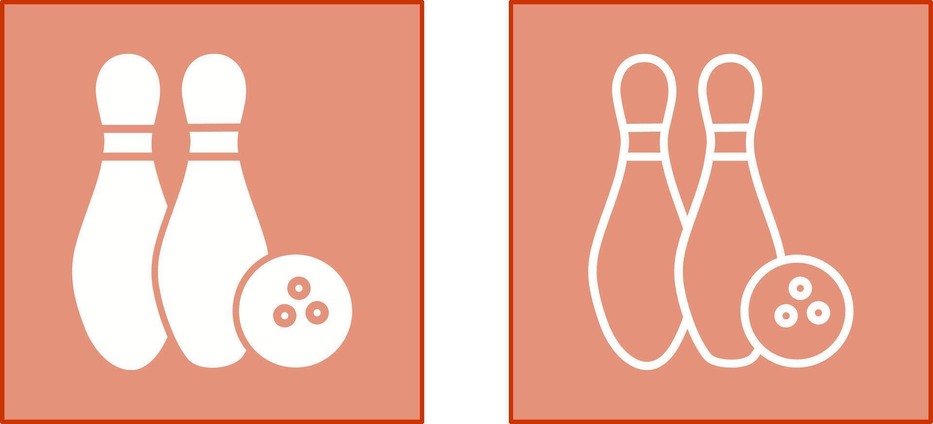 Bowling-Icon-Design vektor