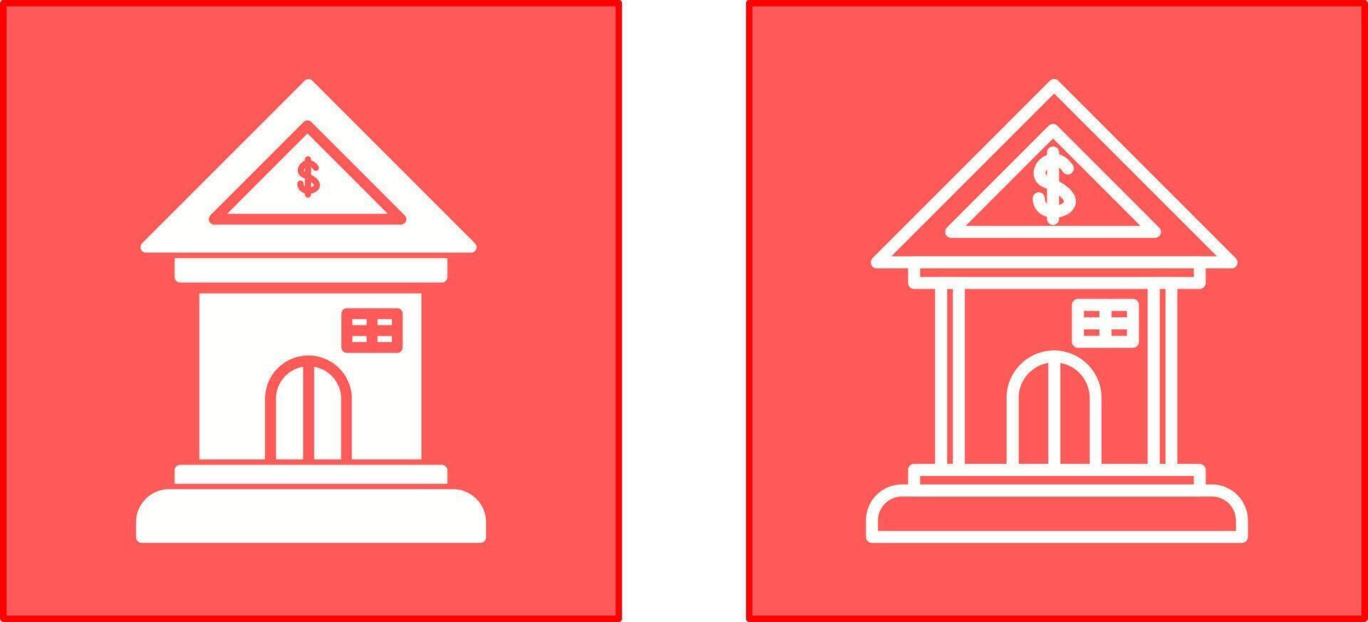 Bank-Icon-Design vektor