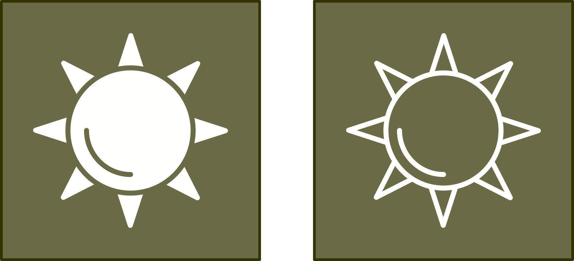 Sonne-Icon-Design vektor