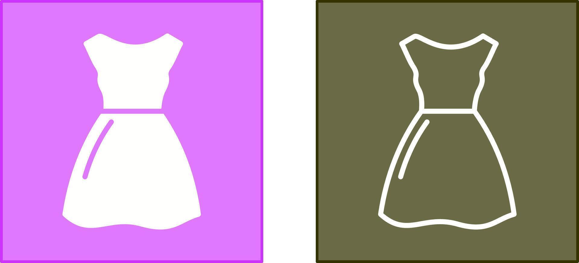 klänning ikon design vektor
