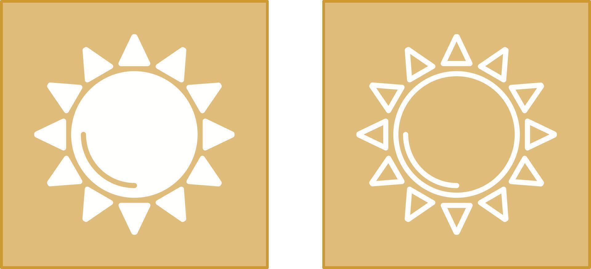 Sonne-Icon-Design vektor