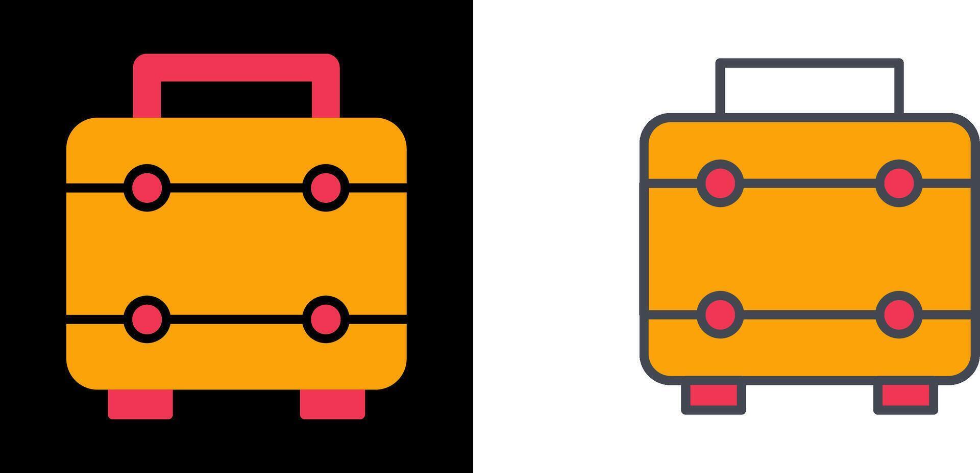 Koffer-Icon-Design vektor