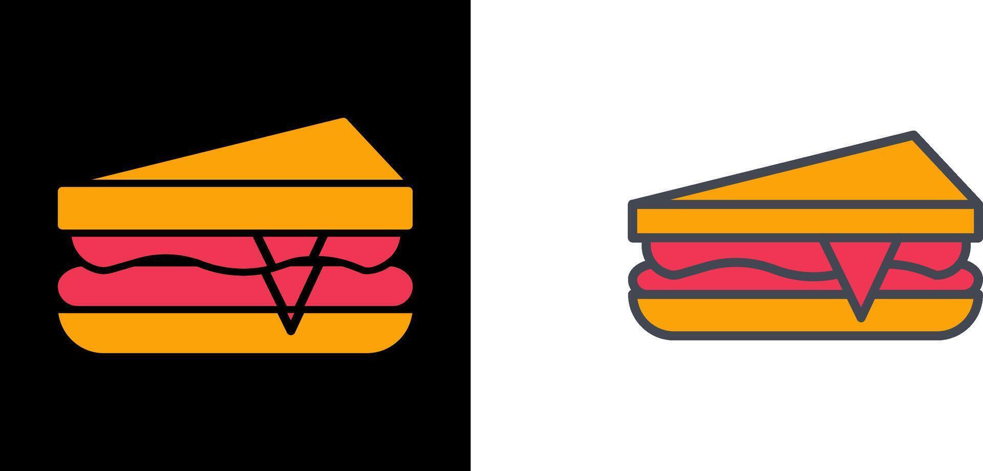 Sandwich-Icon-Design vektor