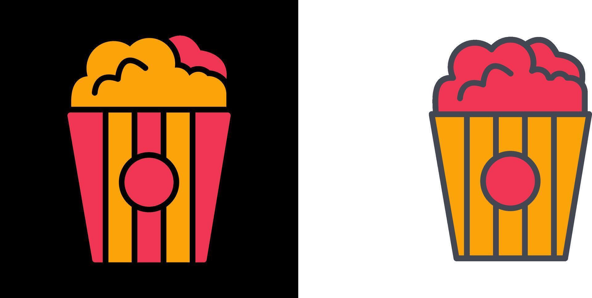 Popcorn-Icon-Design vektor