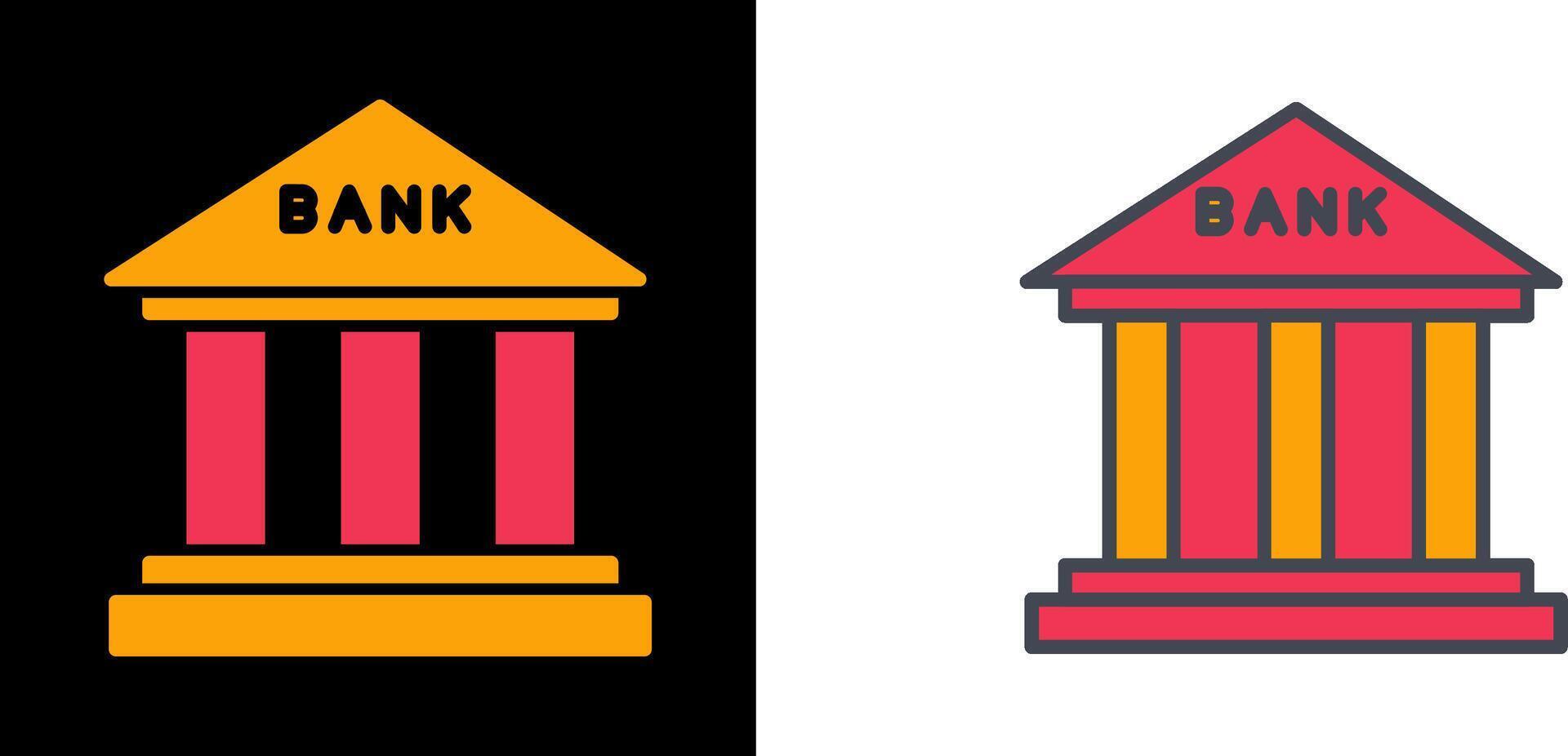 Bank-Icon-Design vektor