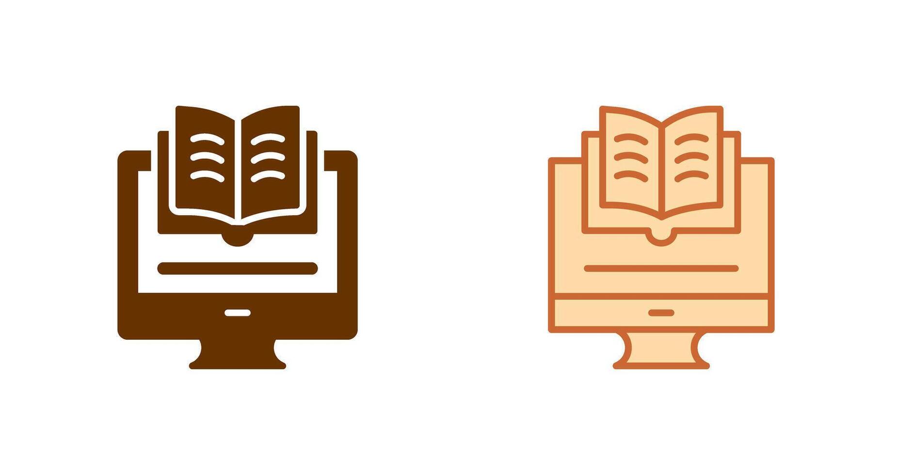 E-Book-Icon-Design vektor