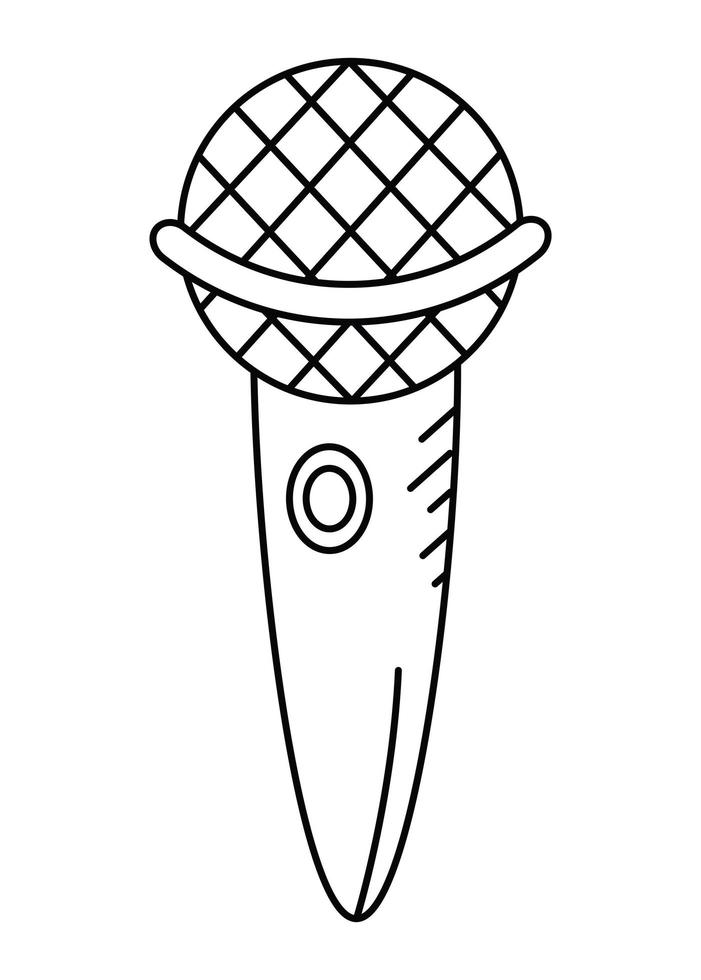 Mikrofon-Doodle-Gerät vektor
