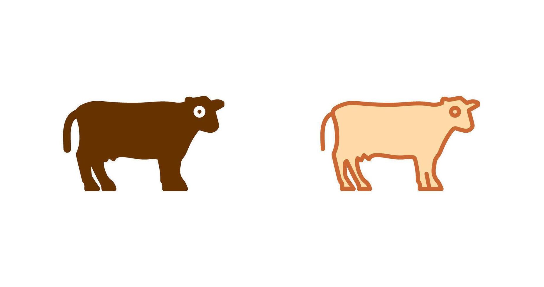 das Vieh Symbol Design vektor