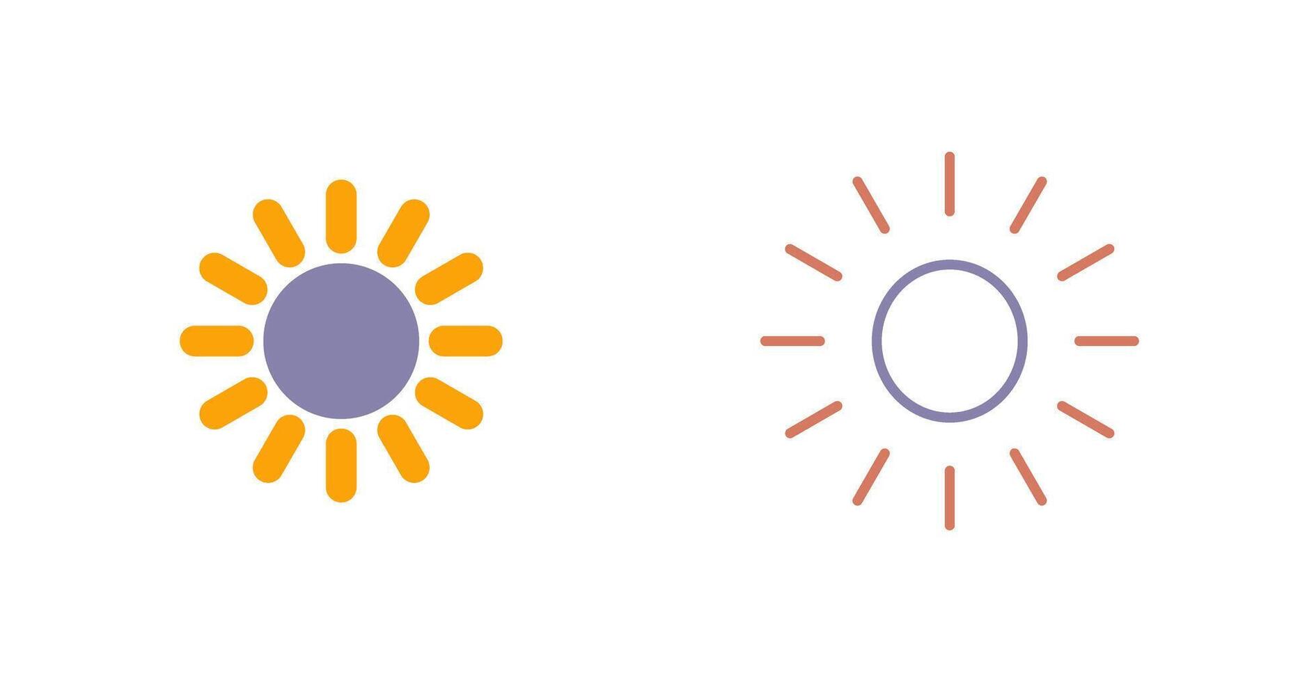 Sonne-Icon-Design vektor