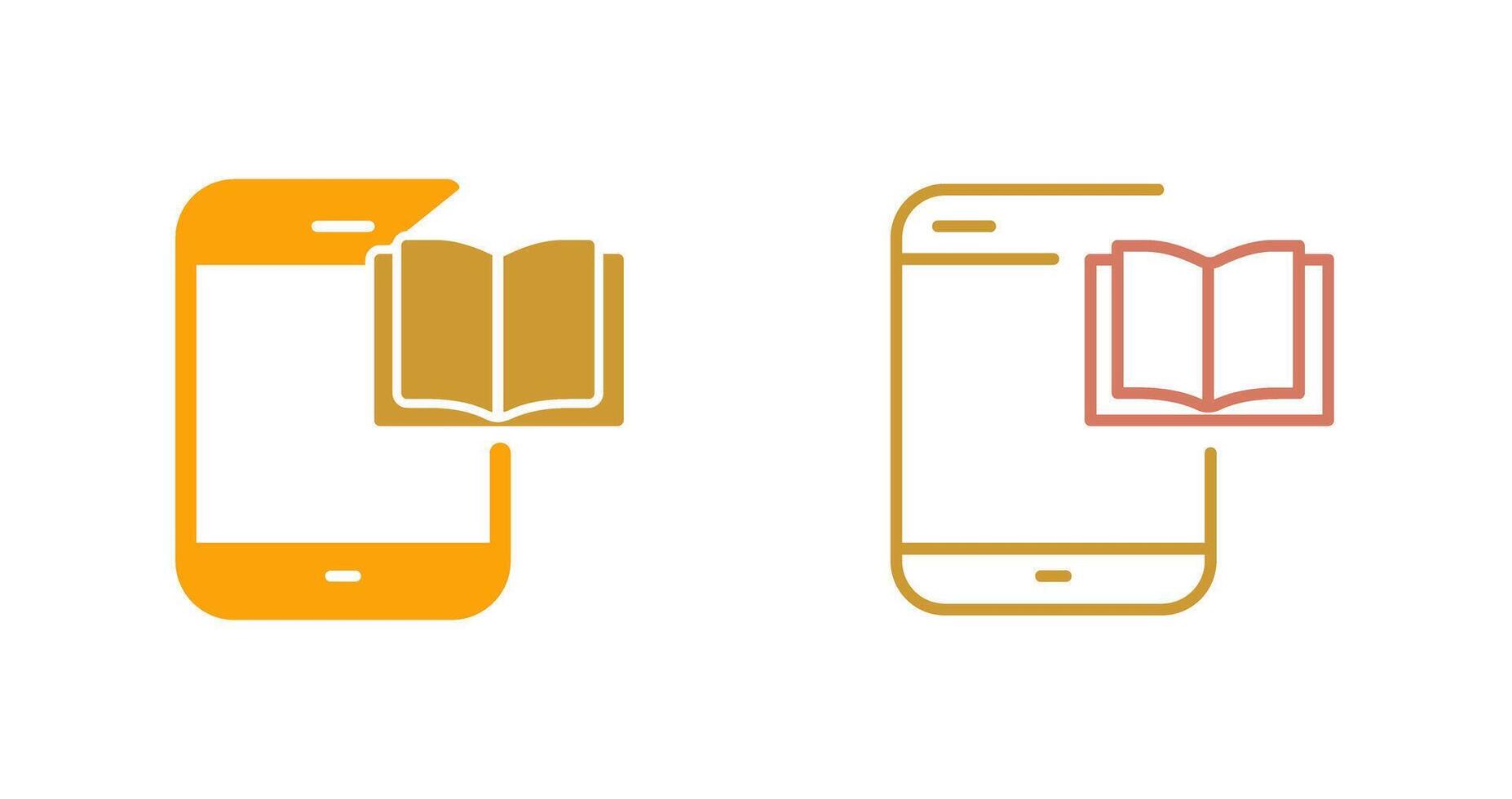 E-Book-Icon-Design vektor