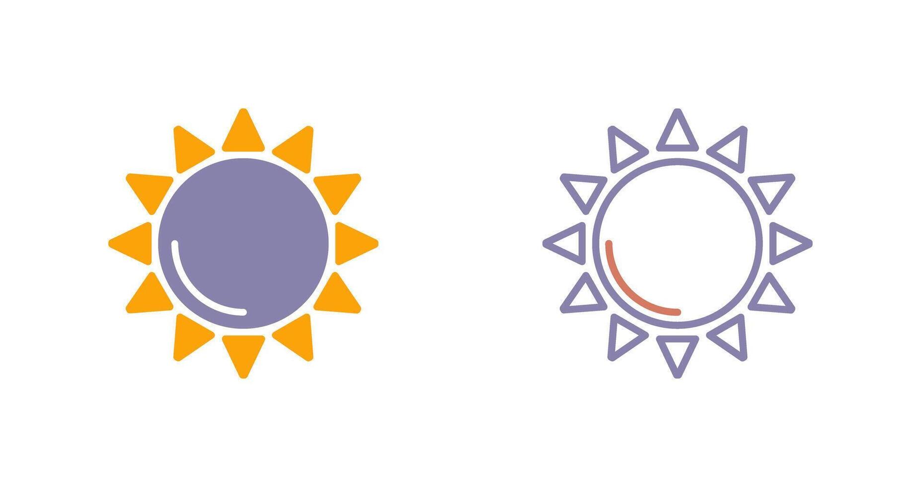 Sonne-Icon-Design vektor