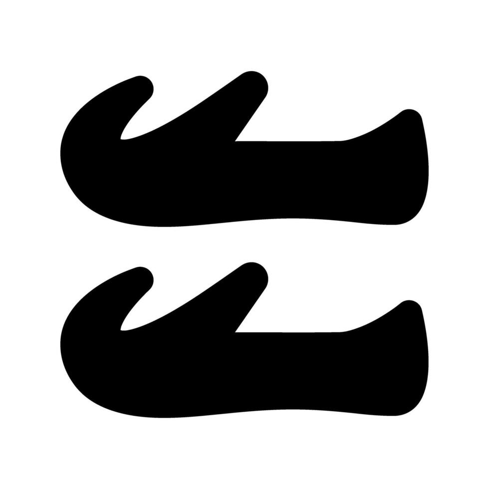 Arabisch Schuhe Symbol Design vektor