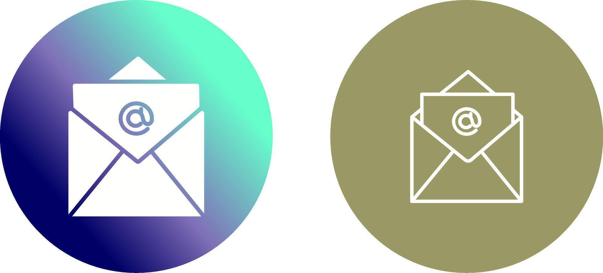 E-Mails Symbol Design vektor