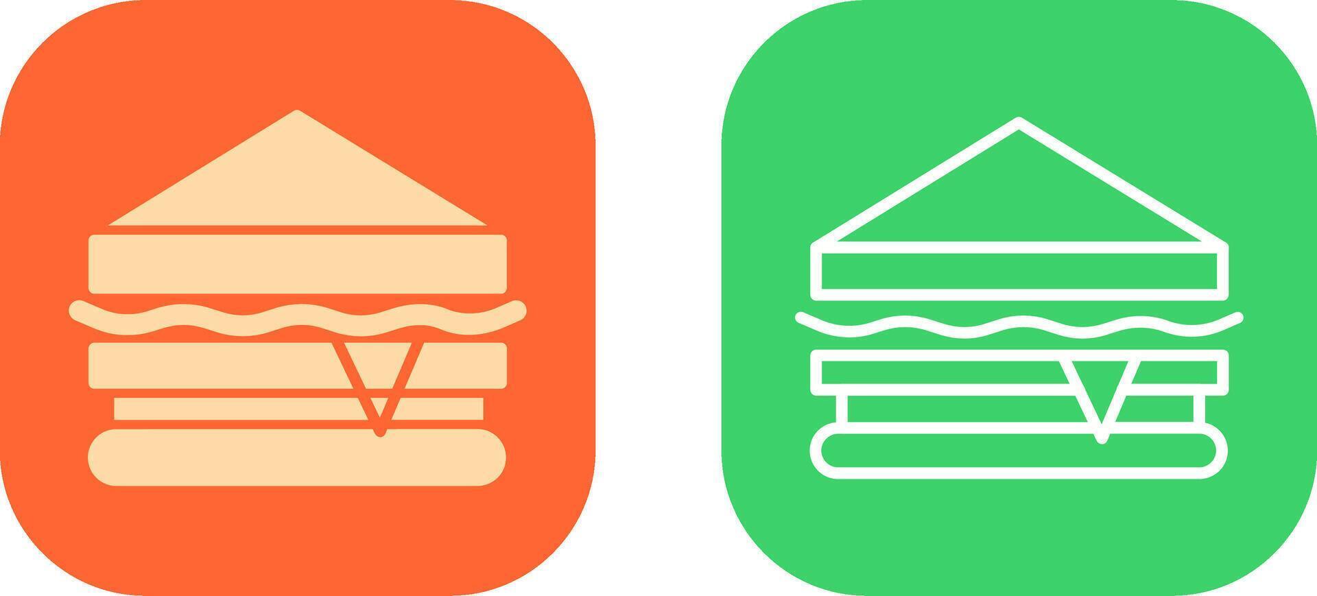 Sandwich-Icon-Design vektor